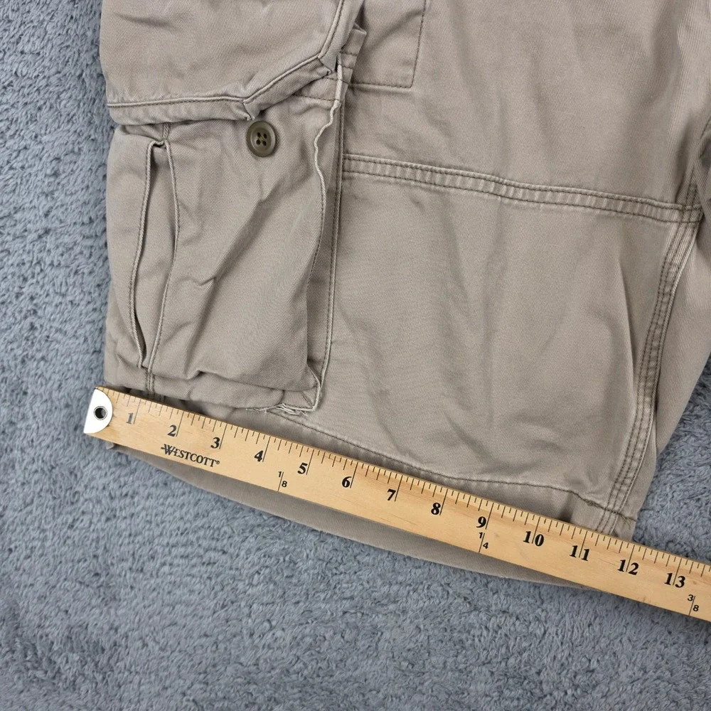 Polo Ralph Lauren Cargo Shorts Mens 34 Tan Classic Heavy Chino Cotton Utility 9